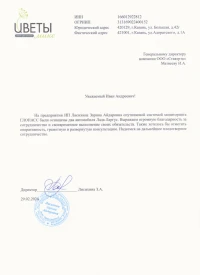 Отзыв ИП Лисихина Зарина Айдаровна